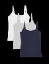 Marks & Spencer "3pk Cotton Rich Lace Trim Vests"